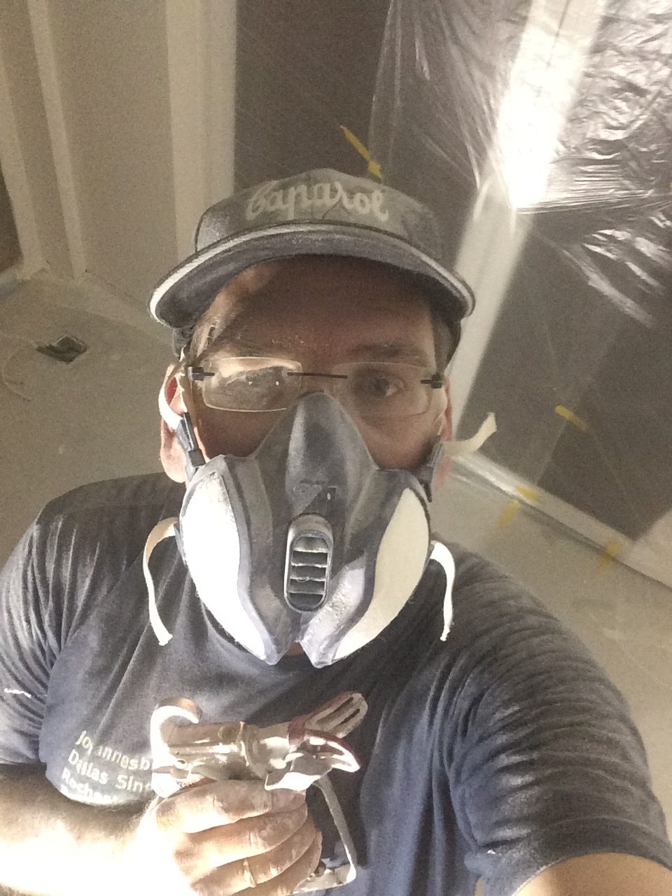 Wandfarbe Sprühen statt streichen bauherrenleistung.de